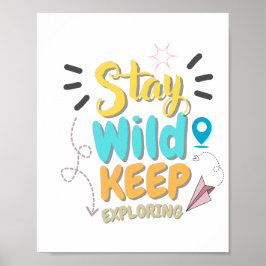 Reise-Zitat-Wandkunst Poster