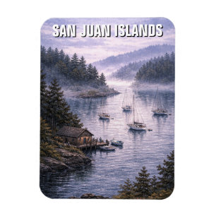 Reise zu den San Juan Islands in Washington Magnet