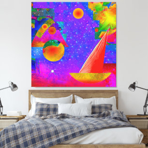 Reise zu den Sternen Gestohlene Leinwand Print