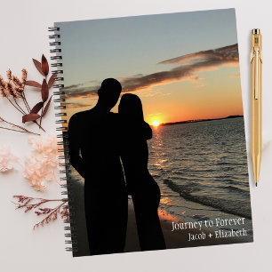 Reise zu ewig, Foto des Custom Wedding Journal Notizbuch