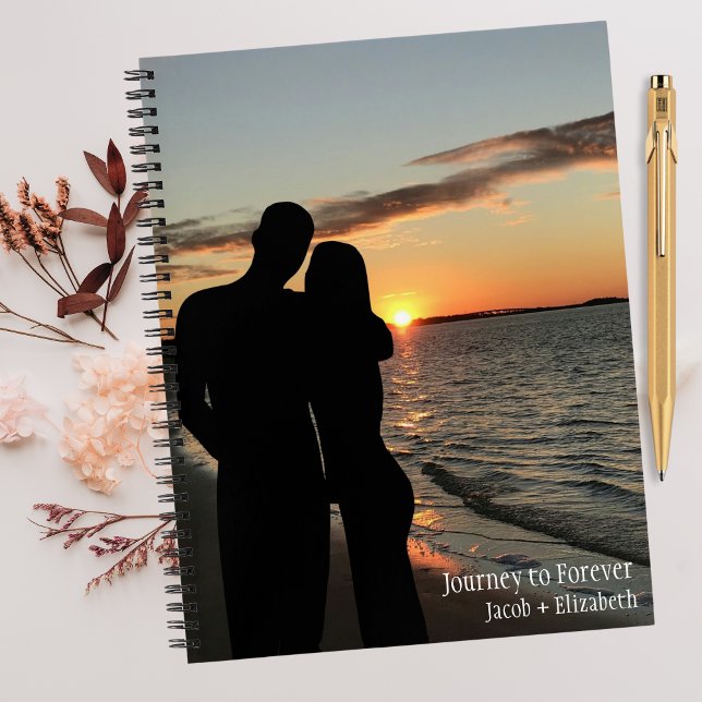 Reise zu ewig, Foto des Custom Wedding Journal Notizbuch (Von Creator hochgeladen)