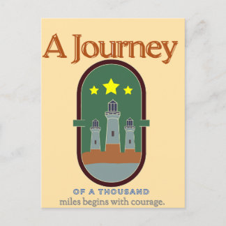 Reise zu Tausend Meilen Postkarte