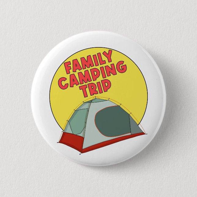 Reise zum Camping Button (Vorderseite)