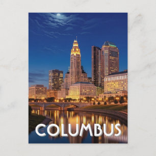 Reise zum Columbus Ohio Skyline Postkarte