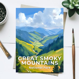 Reise zum Great Smoky Mountains Nationalpark Postkarte