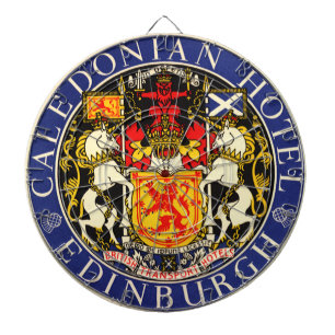 Reise zum historischen Caledonian Hotel Edinburgh  Dartscheibe