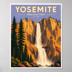 Reise zum historischen Yosemite-Nationalpark Nevad Poster