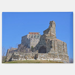 Reise zum Kloster Sacra di San Michele in Italien Magnet
