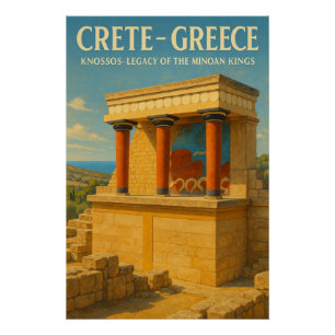 Reise zum Palast von Knossos Poster