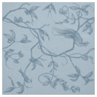 Reise zum Schloss Peacock Blue Fabric Stoff
