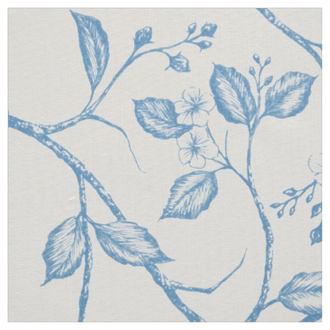 Reise zum Schloss Warbler Blue Stoff (Muster)