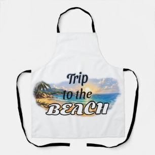 Reise zum Strand Tropical Sunset Escape Design Schürze