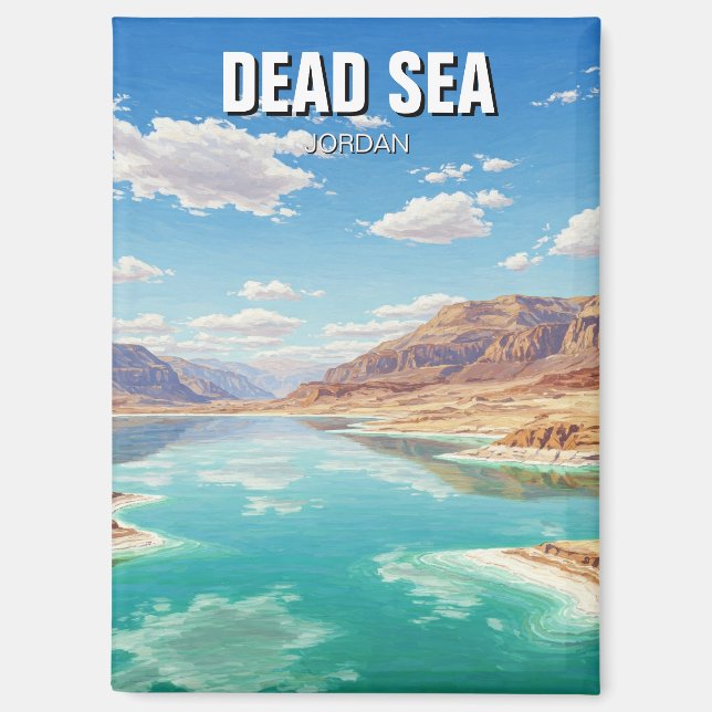 Reise zum Toten Meer Magnet (Vorderseite)