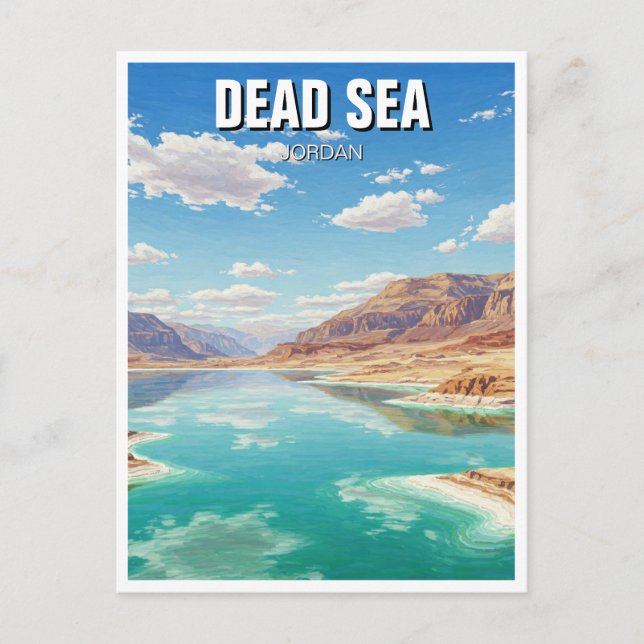 Reise zum Toten Meer Postkarte (Vorderseite)
