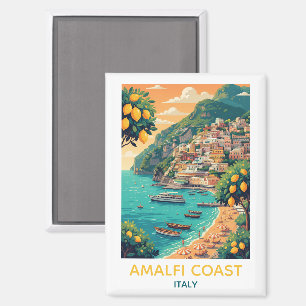 Reise zur Amalfi-Küste mit Zitronenhain Italien Vi Magnet