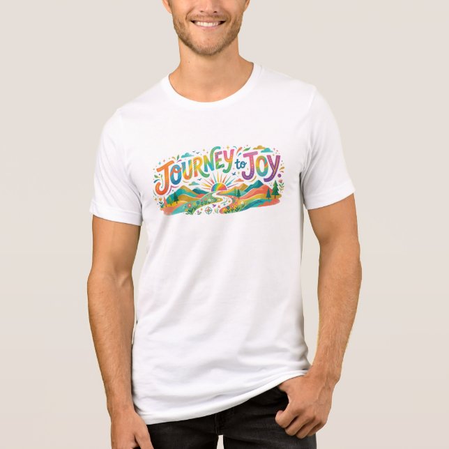 Reise zur Freude  Tri-Blend Shirt (Vorderseite)