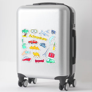 Reiseabenteuer Mehrfachziele-Bundle Aufkleber