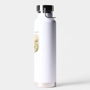 Reiseabenteuer-Zitat 'Pack Light Wander Bright' Trinkflasche