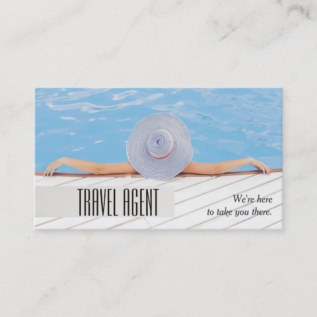 Reiseagentur Agent Business Card Visitenkarte (Vorderseite)
