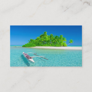 Reiseagentur-Urlaubsplanung Tropischer Urlaub  Visitenkarte
