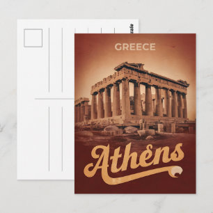 Reiseandenken Athen Hauptstadt von Griechenland Ge Postkarte