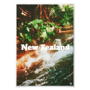 Reiseaufdruck Neuseeland Fotodruck