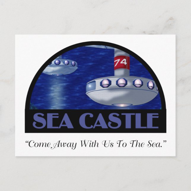 Reiseaufkleber Postkarte (Vorderseite)