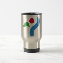 Reisebecher mit Flagge von Seoul, Südkorea