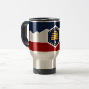Reisebecher mit Flagge von Utah, USA