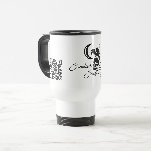Reisebecher von Crooked Crow Crafting (Vorderseite Links)