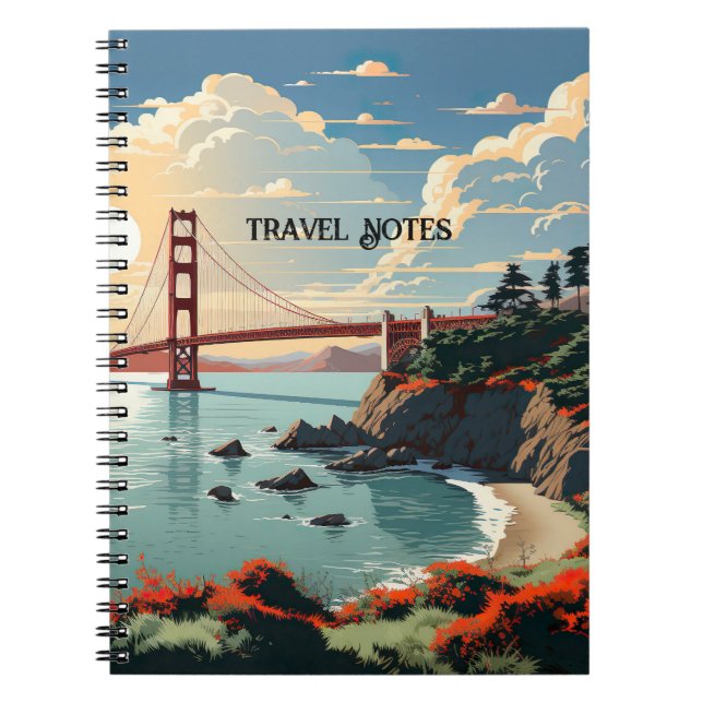 Reisebeschreibung Journal San Francisco Notizblock (Vorderseite)