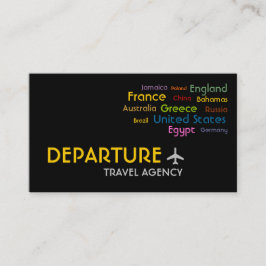 Reisebüro, Agent, Ferienkarte Visitenkarte
