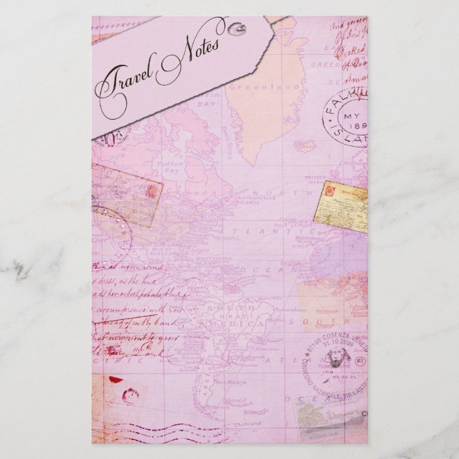 Reisebüro Briefpapier (Vorderseite)