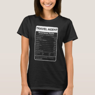Reisebüro Ernährungsfakten Sarkastische Grafik T-Shirt