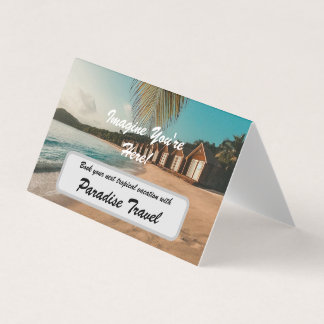 Reisebüro Marketing und Werbung Tropical Visitenkarten