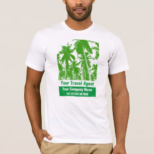 Reisebüro-Mitarbeiter personalisiert T-Shirt