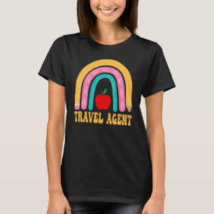 Reisebüro Regenbogen Bleistift Zurück zur Schule W T-Shirt