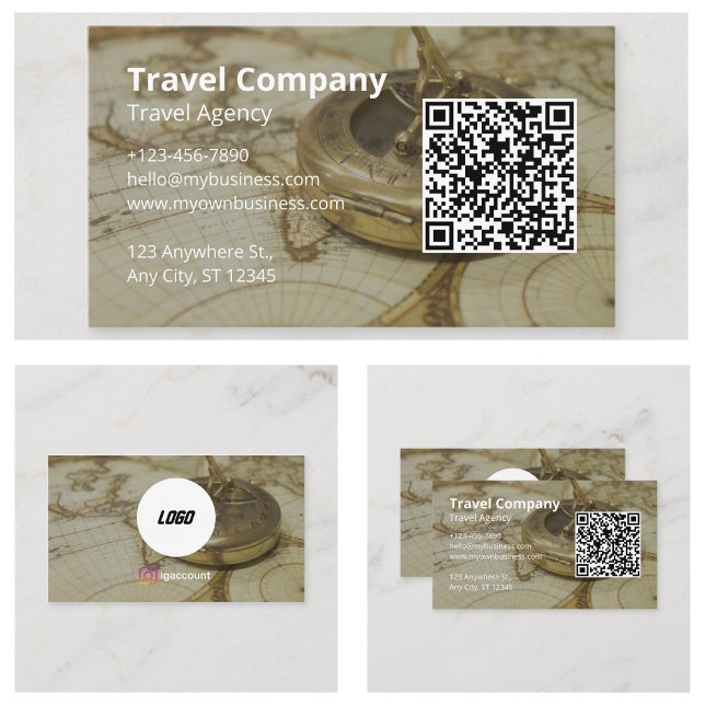 Reisebüro Visitenkarte (Travel Agency Company Business Cards)