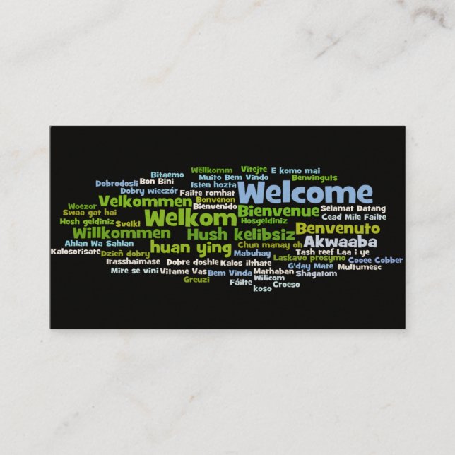 Reisebüro-Visitenkarte Visitenkarte (Vorderseite)