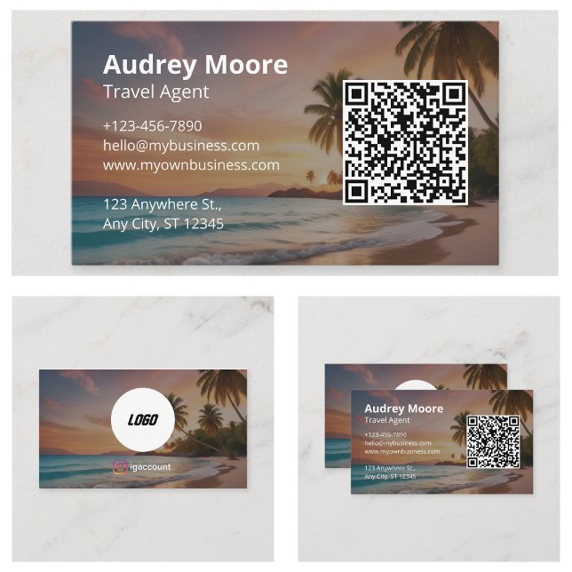 Reisedienstleistungen Visitenkarte (Travel Services Business Cards)