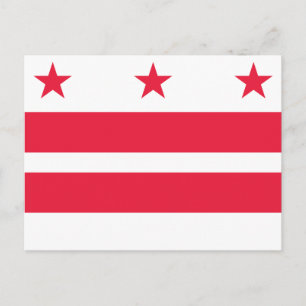Reiseflagge des Bundesstaates Washington Postkarte