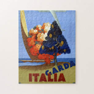 Reiseflug Vintage Garda Italien Europa