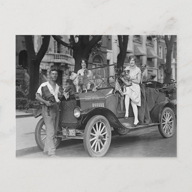 Reisefotograf, 1927 postkarte (Vorderseite)