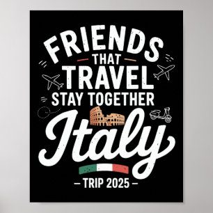 Reisefreunde gemeinsam Italien 2025 Matching C Poster