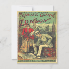 Reiseführer für Vintage Werbung nach London Karte