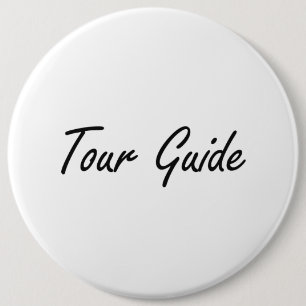 Reiseführer-künstlerischer Job-Entwurf Button
