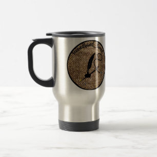 Reisegebrauchttweed-Logo-Tasse Reisebecher