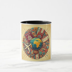 Reisegedankenbildung Tasse