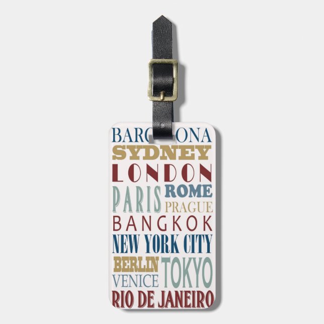 Reisegepäckmarke Gepäckanhänger (Vorderseite vertikal)