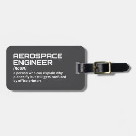 Reisegeschenk - Flugzeugingenieur - Definition Gepäckanhänger